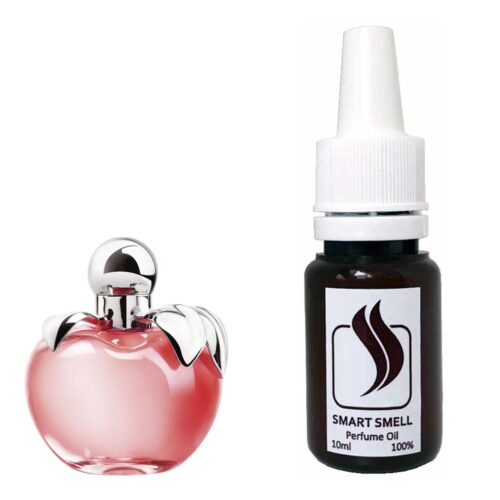 Парфюмерная отдушка 10 мл c аналогом Nina Ricci, Nina New. Товар на фото справа, слева – пример оригинального флакона.