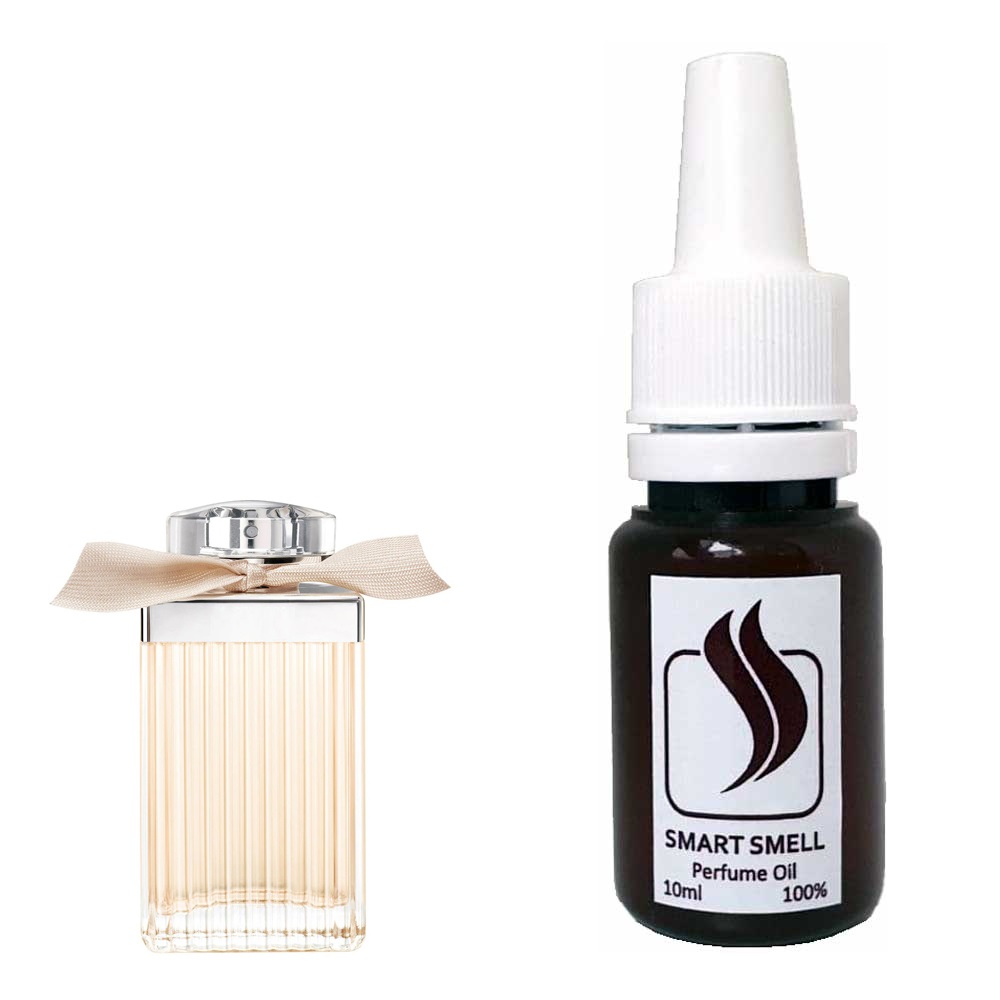 Парфюмерная отдушка 10 мл c аналогом Chloe, Chloe. Товар на фото справа, слева – пример оригинального флакона.