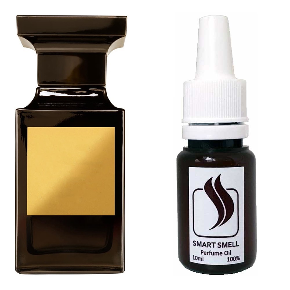 Парфумерна віддушка 10 мл з аналогом Tom Ford, Tuscan Leather. Товар на фото праворуч, ліворуч - приклад орігінального флакону.