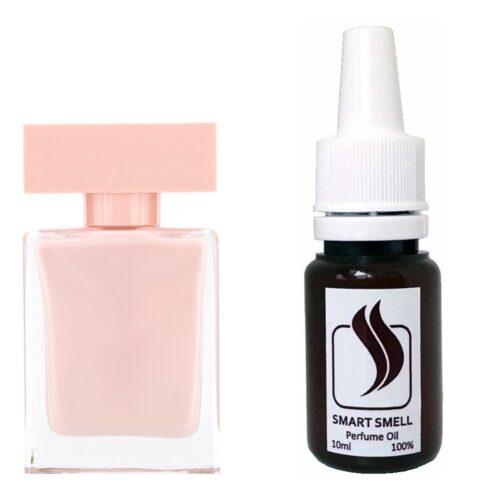 Парфюмерная отдушка 10 мл c аналогом Narciso Rodriguez, Narciso Rodriguez for Her. Товар на фото справа, слева – пример оригинального флакона.