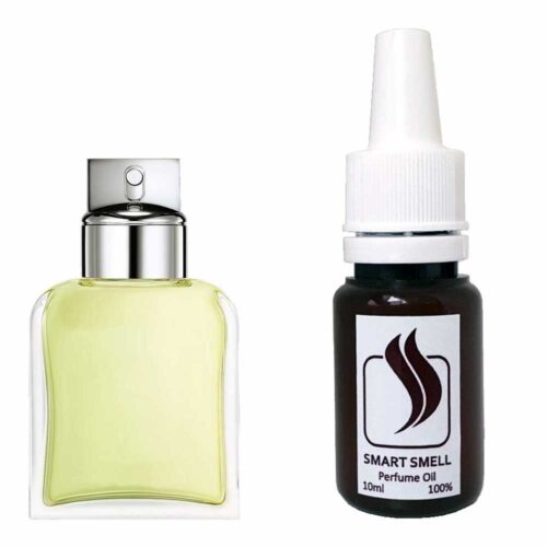 Парфумерна віддушка 10 мл з аналогом Calvin Klein, Eternity For Men. Товар на фото праворуч, ліворуч - приклад орігінального флакону.