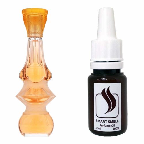 Парфюмерная отдушка 10 мл c аналогом Salvador Dali, Dalissime. Товар на фото справа, слева – пример оригинального флакона.