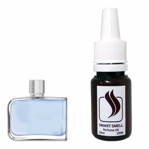 Парфюмерная отдушка 10 мл c аналогом Lacoste, Essential Sport. Товар на фото справа, слева – пример оригинального флакона.