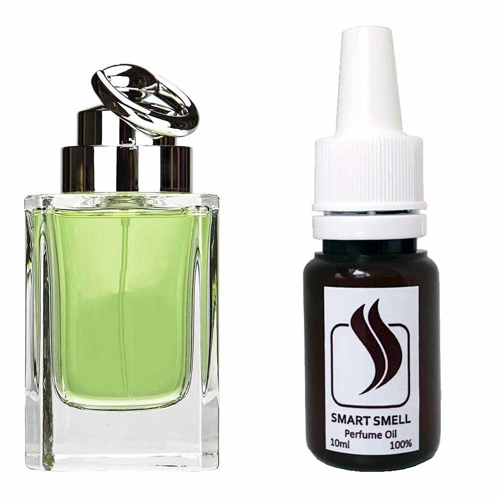 Парфюмерная отдушка 10 мл c аналогом Gucci, Gucci by Gucci Sport. Товар на фото справа, слева – пример оригинального флакона.