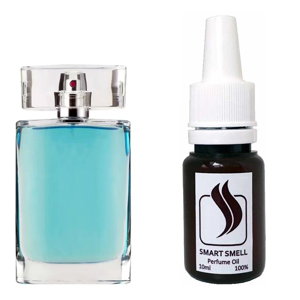 Парфумерна віддушка 10 мл з аналогом Escada, Into the Blue. Товар на фото праворуч, ліворуч - приклад орігінального флакону.