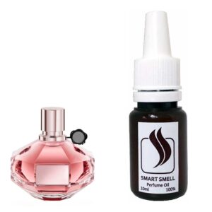 Парфюмерная отдушка 10 мл c аналогом Viktor&Rolf, Flowerbomb Nectar. Товар на фото справа, слева - пример оригинального флакона.