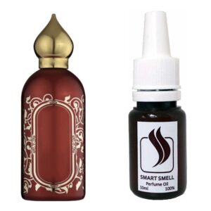 Парфюмерная отдушка 10 мл c аналогом Attar Collection, Hayati. Товар на фото справа, слева - пример оригинального флакона.