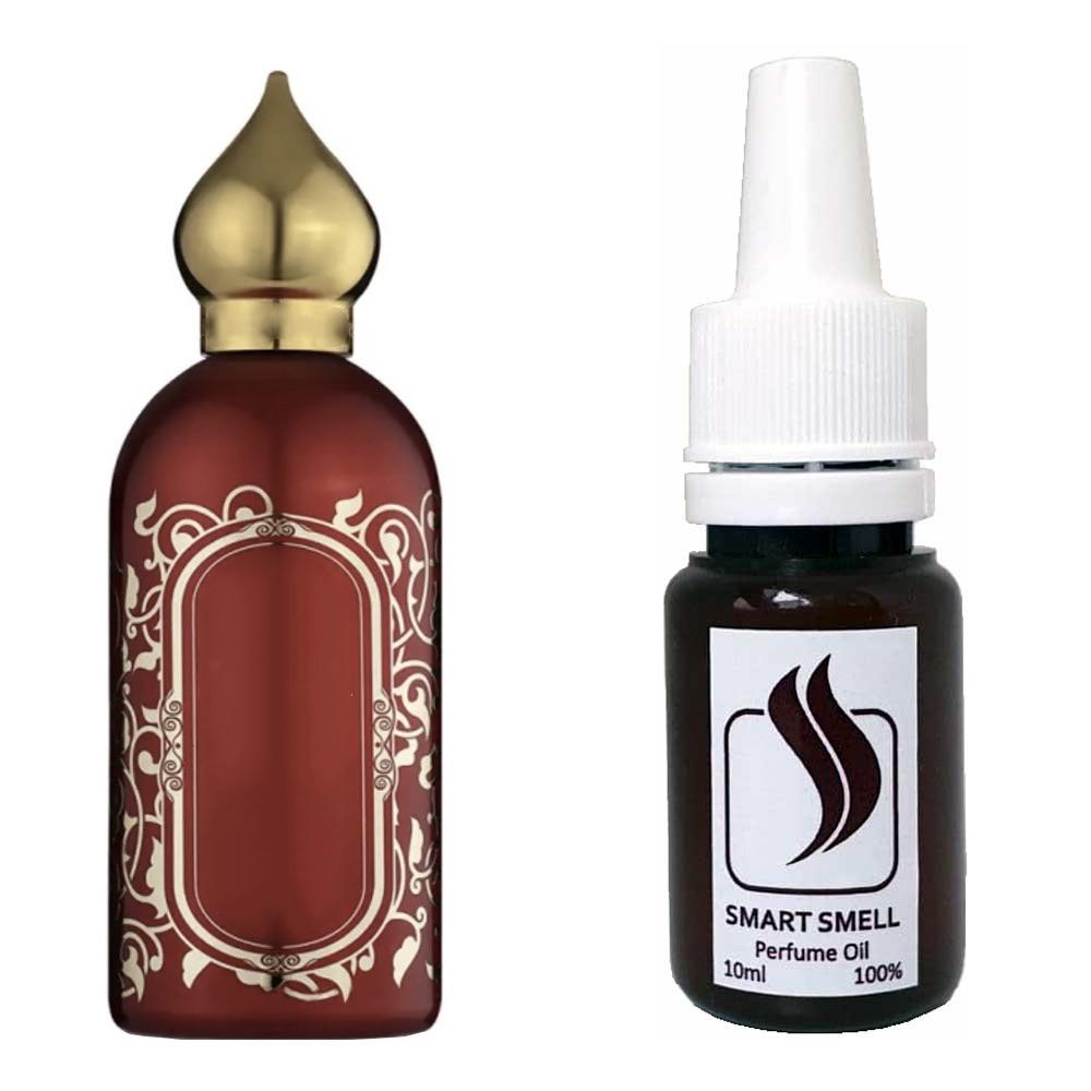 Парфюмерная отдушка 10 мл c аналогом Attar Collection, Hayati. Товар на фото справа, слева - пример оригинального флакона.