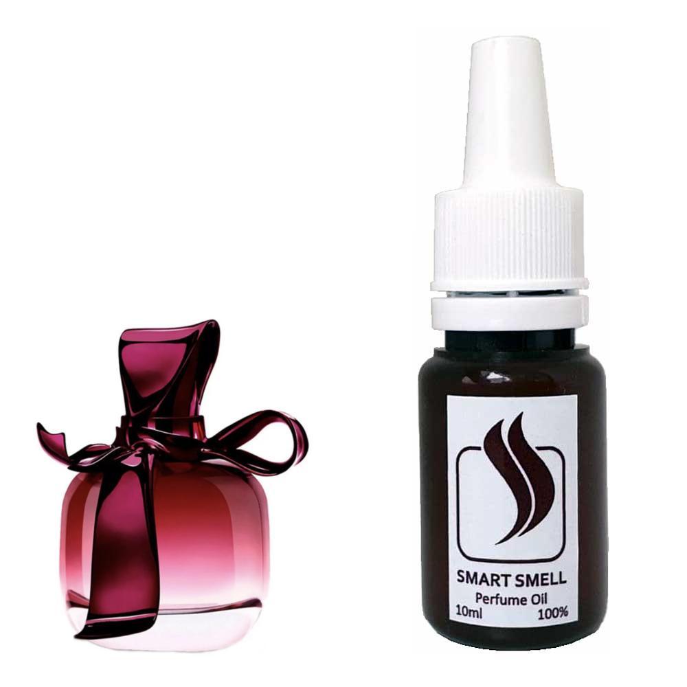 Парфюмерная отдушка 10 мл c аналогом Nina Ricci, Ricci Ricci. Товар на фото справа, слева - пример оригинального флакона.