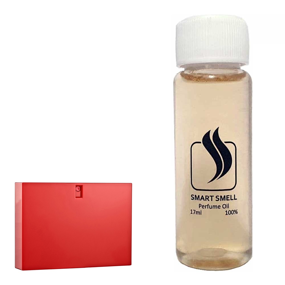 Парфюмерный концентрат 17 мл c аналогом Gucci, Gucci Rush. Товар на фото справа, слева – пример оригинального флакона.