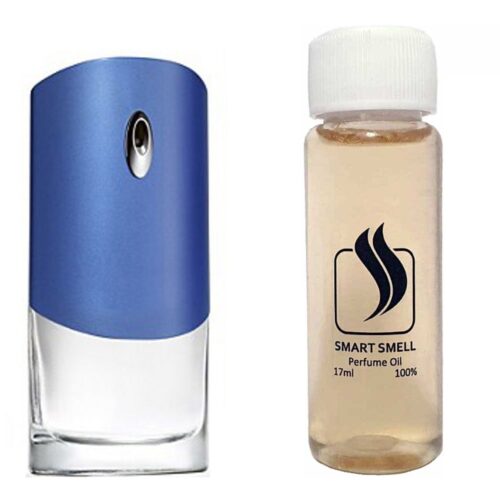 Парфюмерный концентрат 17 мл c аналогом Givenchy, Givenchy Pour Homme Blue Label. Товар на фото справа, слева – пример оригинального флакона.