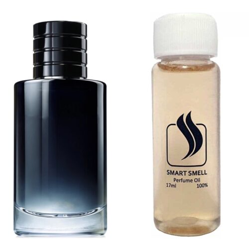 Парфумерний концентрат 17 мл з аналогом Christian Dior, Sauvage. Товар на фото праворуч, ліворуч - приклад орігінального флакону.