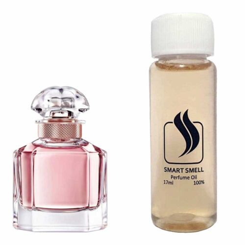 Парфумерний концентрат 17 мл з аналогом Guerlain, Mon Guerlain. Товар на фото праворуч, ліворуч - приклад орігінального флакону.