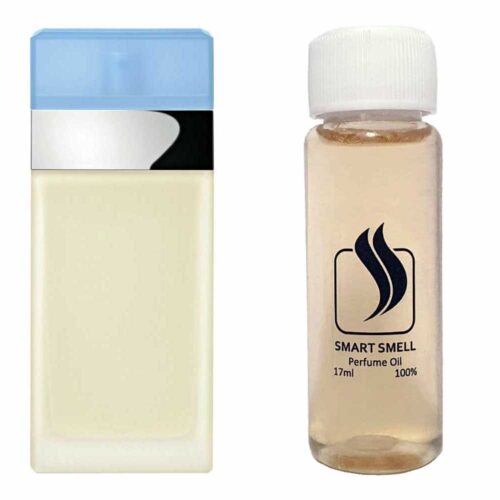 Парфумерний концентрат 17 мл з аналогом Dolce&Gabbana, Light Blue pour Femme. Товар на фото праворуч, ліворуч - приклад орігінального флакону.