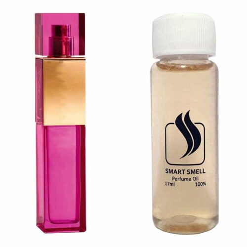 Парфюмерный концентрат 17 мл c аналогом Yves Saint Laurent, Elle. Товар на фото справа, слева – пример оригинального флакона.