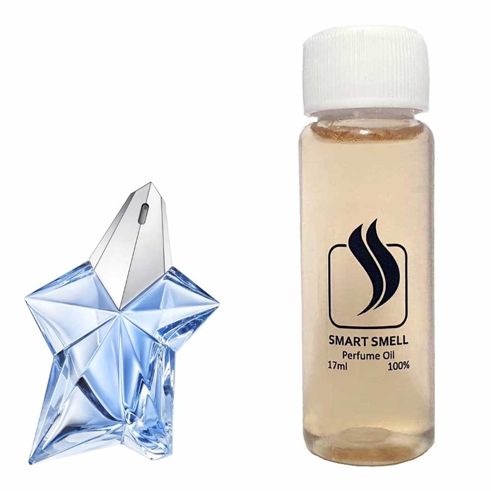 Парфумерний концентрат 17 мл з аналогом Mugler, Angel. Товар на фото праворуч, ліворуч - приклад орігінального флакону.