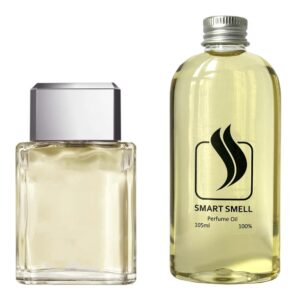 Парфюмерный концентрат 105 мл c аналогом Chanel, Egoiste Platinum. Товар на фото справа, слева – пример оригинального флакона.