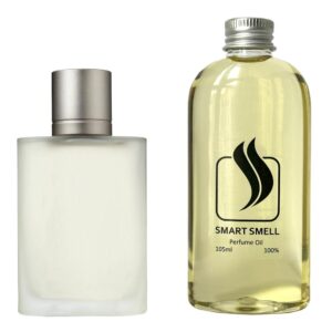 Парфюмерный концентрат 105 мл c аналогом Giorgio Armani, Acqua di Gio. Товар на фото справа, слева – пример оригинального флакона.