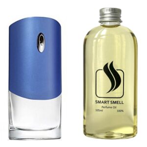 Парфюмерный концентрат 105 мл c аналогом Givenchy, Givenchy Pour Homme Blue Label. Товар на фото справа, слева – пример оригинального флакона.