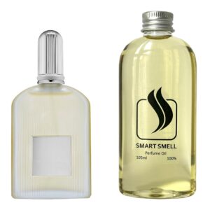 Парфюмерный концентрат 105 мл c аналогом Tom Ford, Grey Vetiver. Товар на фото справа, слева – пример оригинального флакона.