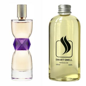 Парфюмерный концентрат 105 мл c аналогом Yves Saint Laurent, Manifesto. Товар на фото справа, слева – пример оригинального флакона.