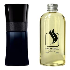 Парфюмерный концентрат 105 мл c аналогом Giorgio Armani, Armani Code. Товар на фото справа, слева – пример оригинального флакона.