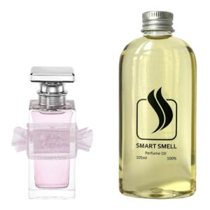 Парфюмерный концентрат 105 мл c аналогом Lanvin, Jeanne Lanvin. Товар на фото справа, слева – пример оригинального флакона.