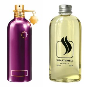 Парфумерний концентрат 105 мл з аналогом Montale, Intence Cafe. Товар на фото праворуч, ліворуч - приклад орігінального флакону.