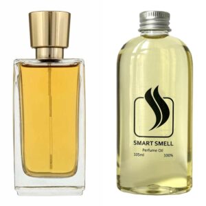 Парфюмерный концентрат 105 мл c аналогом Lancome, Magie Noire. Товар на фото справа, слева – пример оригинального флакона.