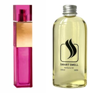 Парфюмерный концентрат 105 мл c аналогом Yves Saint Laurent, Elle. Товар на фото справа, слева – пример оригинального флакона.