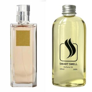 Парфюмерный концентрат 105 мл c аналогом Givenchy, Hot Couture. Товар на фото справа, слева – пример оригинального флакона.