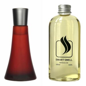 Парфумерний концентрат 105 мл з аналогом Hugo Boss, Hugo Deep Red. Товар на фото праворуч, ліворуч - приклад орігінального флакону.