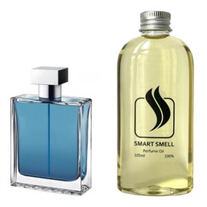 Парфюмерный концентрат 105 мл c аналогом Azzaro, Chrome United. Товар на фото справа, слева - пример оригинального флакона.