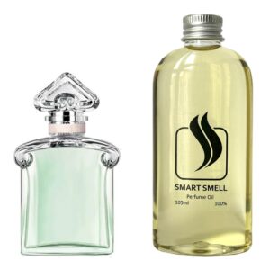 Парфюмерный концентрат 105 мл c аналогом Guerlain, La Petite Robe Noire Eau Fraiche. Товар на фото справа, слева - пример оригинального флакона.