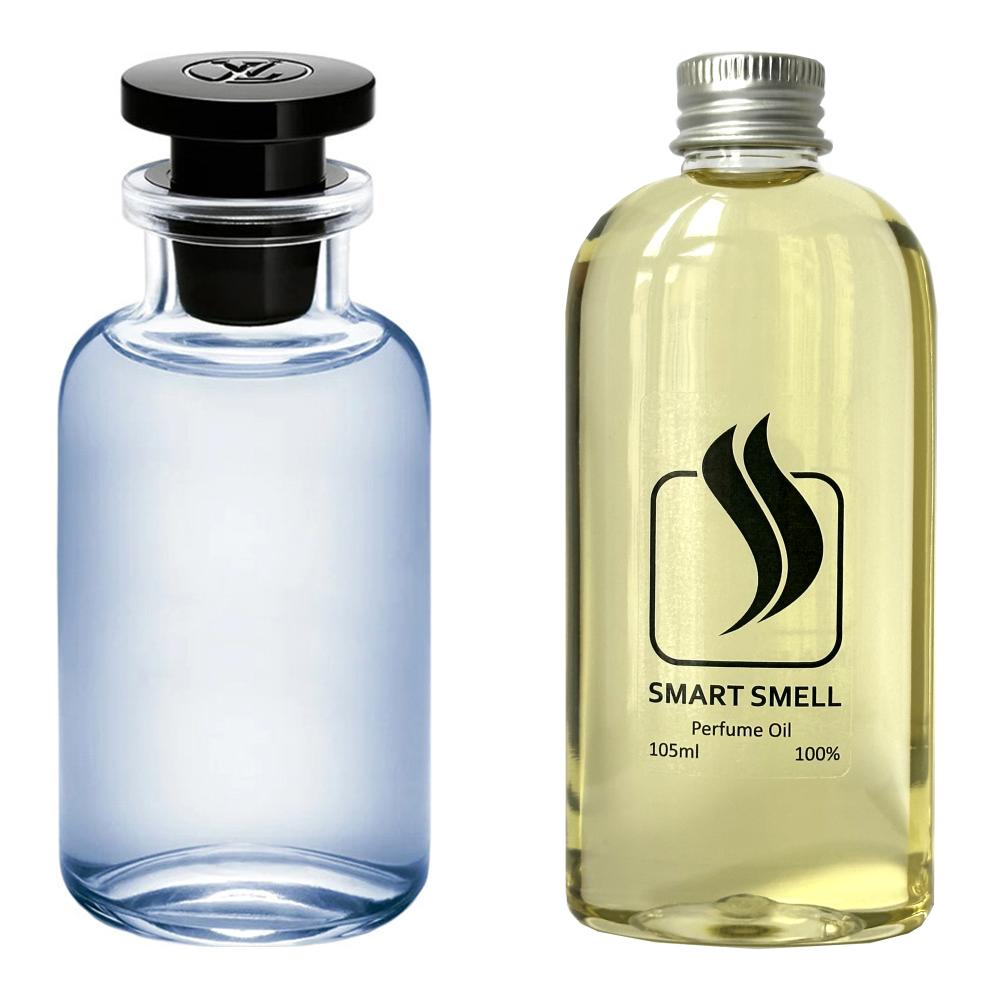 Парфюмерный концентрат 105 мл c аналогом Louis Vuitton, Meteore. Товар на фото справа, слева - пример оригинального флакона.