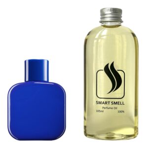 Парфюмерный концентрат 105 мл c аналогом Lacoste, Eau de Lacoste L.12.12 Bleu Powerful. Товар на фото справа, слева - пример оригинального флакона.