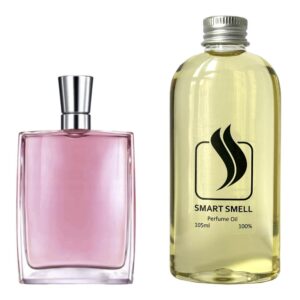 Парфюмерный концентрат 105 мл c аналогом Lancome, Miracle. Товар на фото справа, слева - пример оригинального флакона.