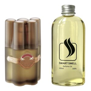 Парфюмерный концентрат 105 мл c аналогом Remy Latour, Cigar. Товар на фото справа, слева - пример оригинального флакона.