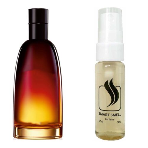 Тестер духов 17 мл c аналогом Christian Dior, Fahrenheit. Товар на фото справа, слева – пример оригинального флакона.