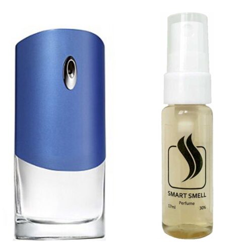 Тестер духов 17 мл c аналогом Givenchy, Givenchy Pour Homme Blue Label. Товар на фото справа, слева – пример оригинального флакона.