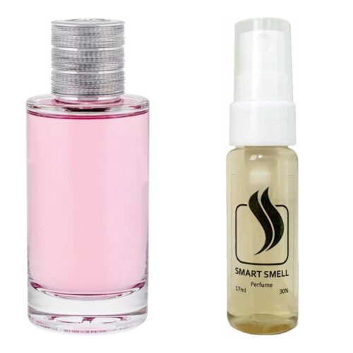 Тестер духов 17 мл c аналогом Christian Dior, Joy. Товар на фото справа, слева – пример оригинального флакона.