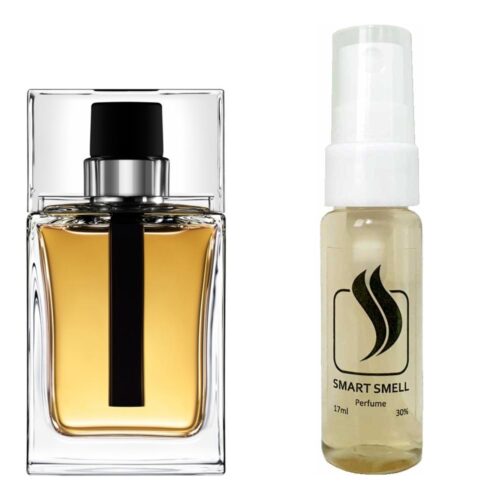 Тестер духов 17 мл c аналогом Christian Dior, Dior Homme. Товар на фото справа, слева – пример оригинального флакона.