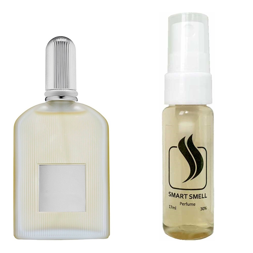 Тестер духов 17 мл c аналогом Tom Ford, Grey Vetiver. Товар на фото справа, слева – пример оригинального флакона.