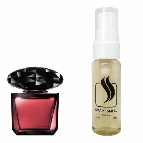 Тестер духів 17 мл з аналогом Versace, Crystal Noir. Товар на фото праворуч, ліворуч - приклад орігінального флакону.