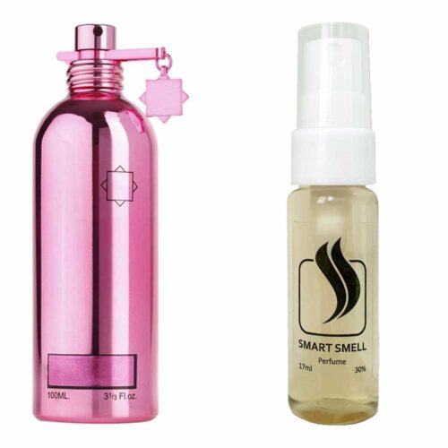 Тестер духов 17 мл c аналогом Montale, Roses Elixir. Товар на фото справа, слева – пример оригинального флакона.