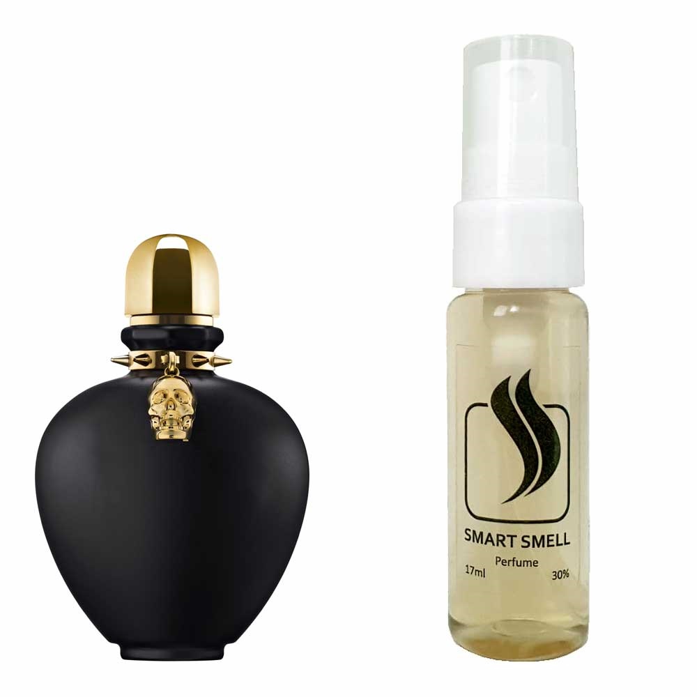 Тестер духів 17 мл з аналогом Paco Rabanne, Black XS L'Aphrodisiaque. Товар на фото праворуч, ліворуч - приклад орігінального флакону.