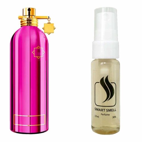 Тестер духов 17 мл c аналогом Montale, Roses Musk. Товар на фото справа, слева – пример оригинального флакона.