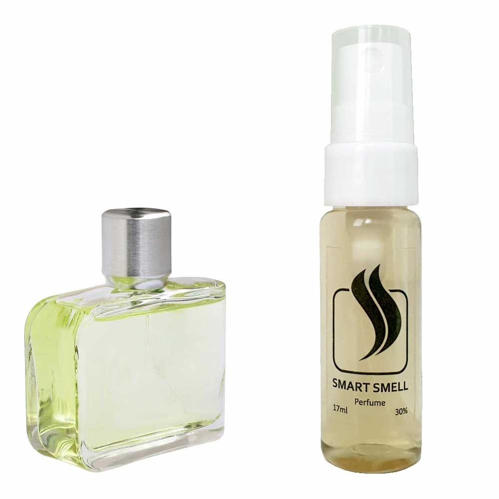 Тестер духів 17 мл з аналогом Lacoste, Essential. Товар на фото праворуч, ліворуч - приклад орігінального флакону.