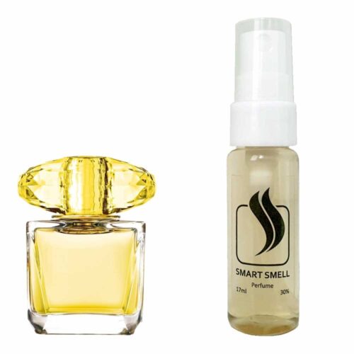 Тестер духів 17 мл з аналогом Versace, Yellow Diamond. Товар на фото праворуч, ліворуч - приклад орігінального флакону.