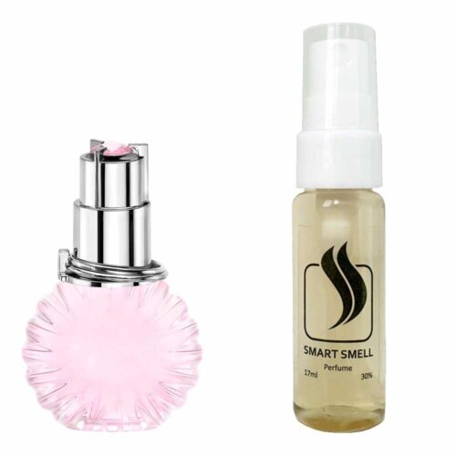 Тестер духов 17 мл c аналогом Lanvin, Eclat de Fleurs. Товар на фото справа, слева – пример оригинального флакона.